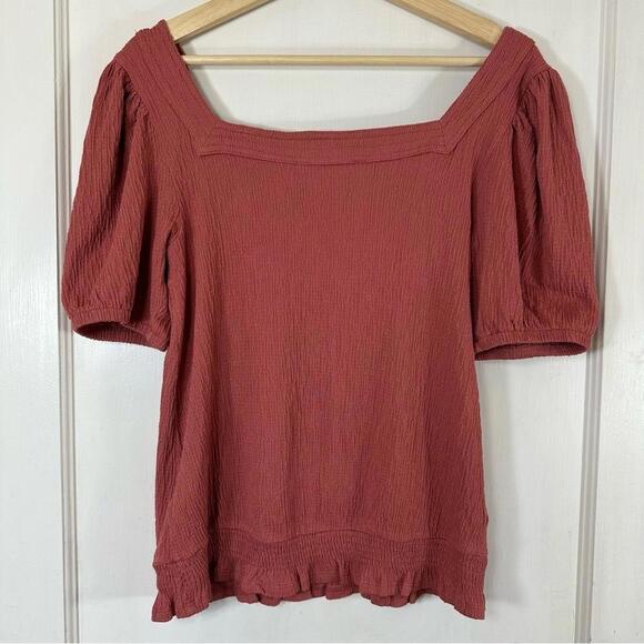 Anthropologie - Vanessa Smocked Top Dolan Left Coast - Medium - Picture 8 of 8